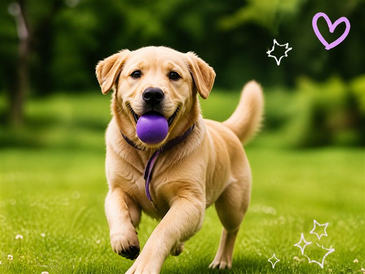 Perro jugando al aire libre